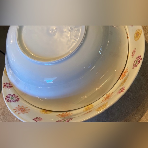 Vintage Strawflower Colorful Bowl Set-GentlyUsed-No Chips/Cracks,SmallScratches🎄 - Picture 15 of 16